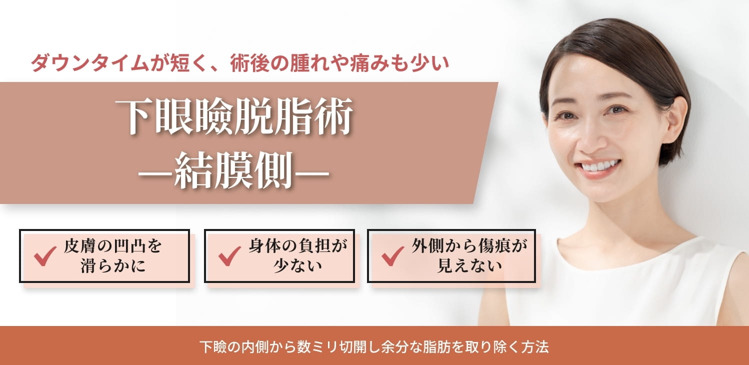 下眼瞼脱脂術 結膜側